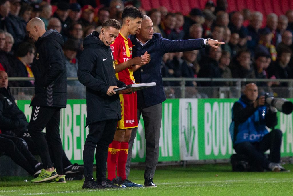 Jack de Gier en Zakaria Eddahchouri - Go Ahead Eagles - Foto: Henny Meyerink