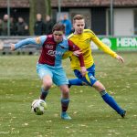 Gijs Borkent in actie gedurende EZC'84 vs. FC RDC (foto Carlo Zwarthof)