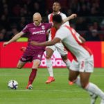 Gerrit Nauber in de uitwedstrijd tegen Ajax op 8 november 2021 | foto: Henny Meyerink