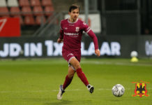 Aanvoerder Deijl in de uitwedstrijd tegen FC Utrecht in december 2021 | foto: Henny Meyerink