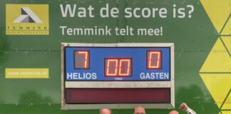 Aannemersbedrijf Temmink hoofdsponsor bij SV Helios