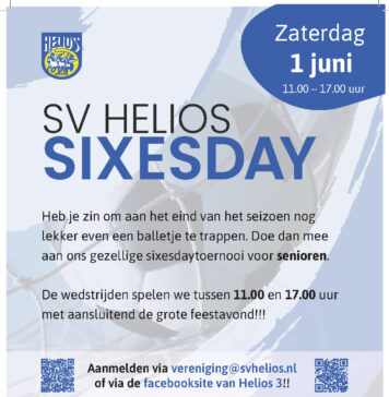 SV Helios Sixesday 1 juni 2024
