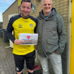 Stijn Obdeijn (VV Gorssel) en Wouter Hulsegge namens Deventer Voetbal