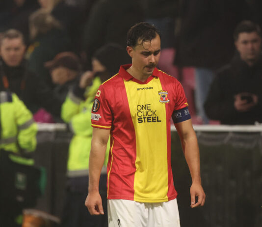 Go Ahead Eagles kansloos tegen volwassen Stuttgart Mats Deijl na UEFA Europa League Go Ahead Eagles vs. VFB Stuttgart #gaevfb - Foto: Henny Meyerink