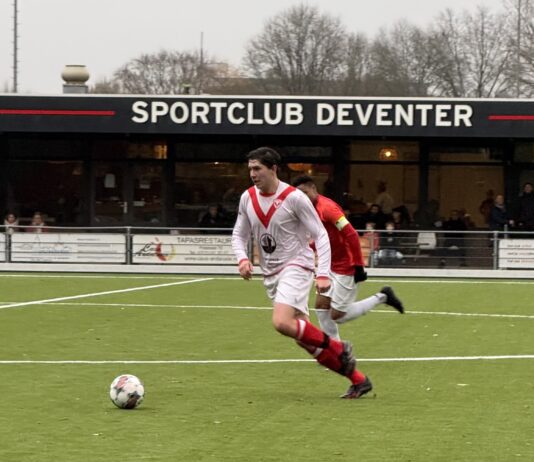 Sportclub Deventer sluit seizoenshelft af met overwinning op Achilles
