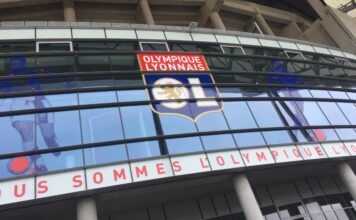 Adelaarsoog op Lyon uit Olympique Lyonnais stadium | Wikimedia Commons, Randy110912