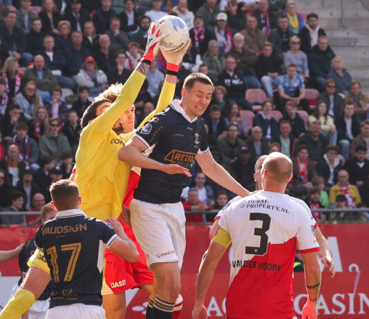 Sigurdarson en Barkas in FC Utrecht vs. Go Ahead Eagles #utrgae - Foto: Henny Meyerink