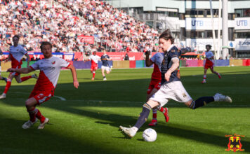 Adelaarsoog op Utrecht uit Thibo Baeten in FC Utrecht vs. Go Ahead Eagles #utrgae - Foto: Henny Meyerink