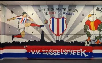 IJsselstreek muurschildering kantine - Foto: Sjoerd Tellegen