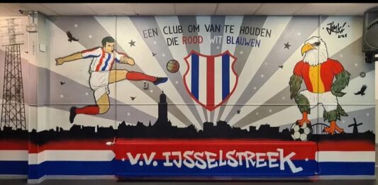 IJsselstreek muurschildering kantine - Foto: Sjoerd Tellegen