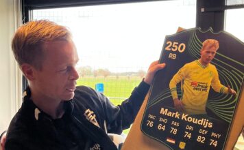 Mark Koudijs speelt 250 wedstrijden voor Overweterinf