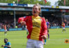 Søren Tengstedt neemt GA Eagles aan de hand langs ADO Blije Deen Tengstedt - Go Ahead Eagles vs. ADO Den Haag 23082026 - Foto: Henny Meyerink
